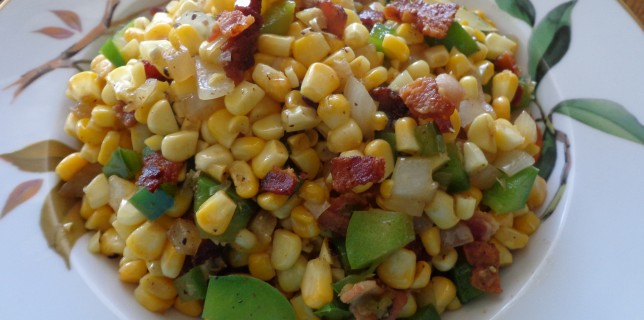 Fried Corn with Bacon